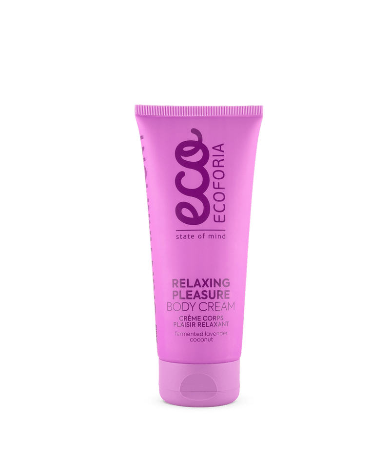 Ecoforia Relaxing Pleasure Body Cream 200ml – soothing lavender-scented body cream with fermented lavender extract and coconut oil