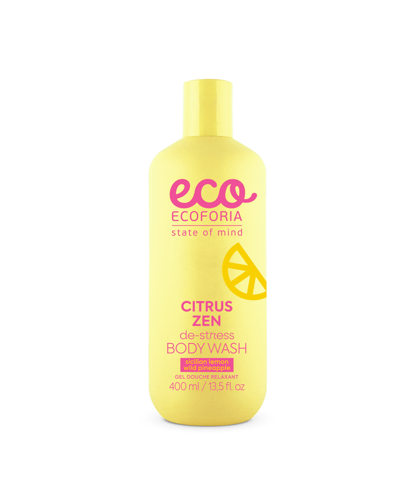 Ecoforia stress-relief body wash with lemon and pineapple