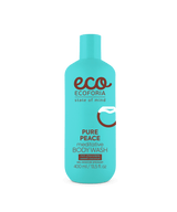 Natural body wash with chocolate and coconut fragrance