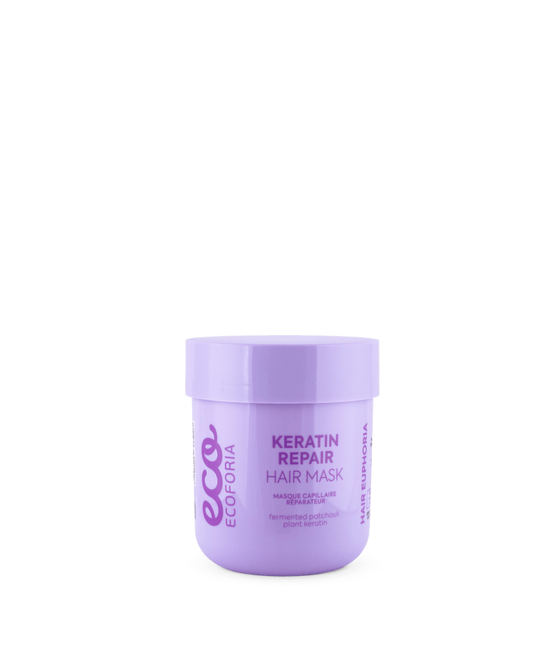 ECOFORIA Keratin Repair hair mask 200 ml restores structure, reduces porosity, and strengthens brittle, damaged hair
