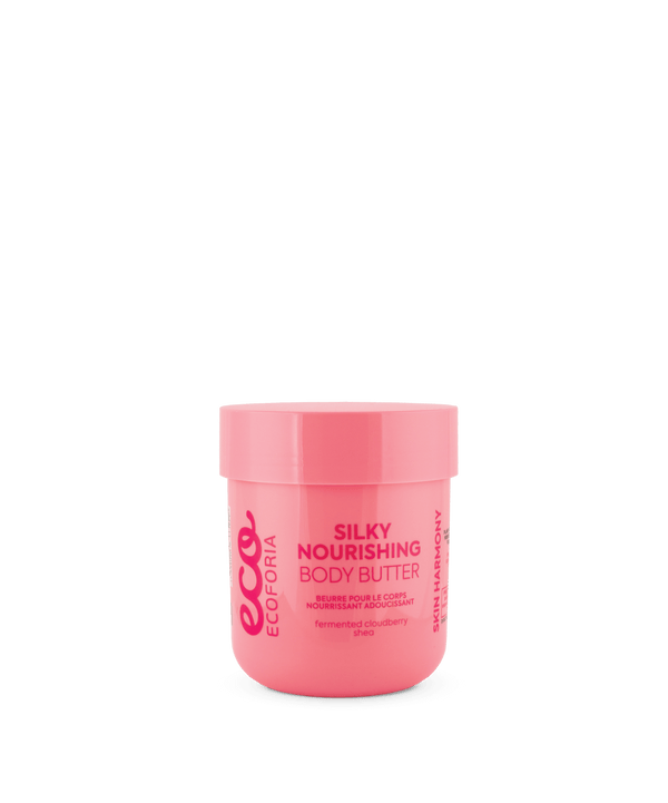 Ecoforia Silky Nourishing Body Butter 200ml – body butter with fermented cloudberry extract and shea butter for dry skin