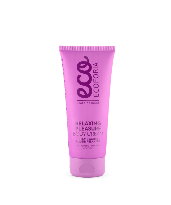 Ecoforia Relaxing Pleasure Body Cream 200ml – soothing lavender-scented body cream with fermented lavender extract and coconut oil
